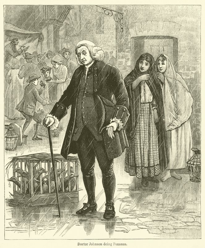 El doctor Johnson haciendo penitencia de English School