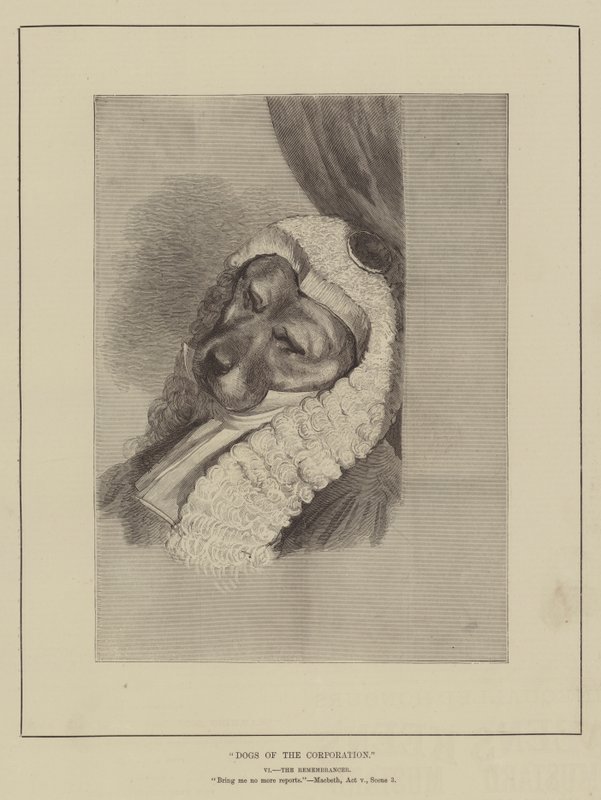 Perros de la corporación (grabado) de English School