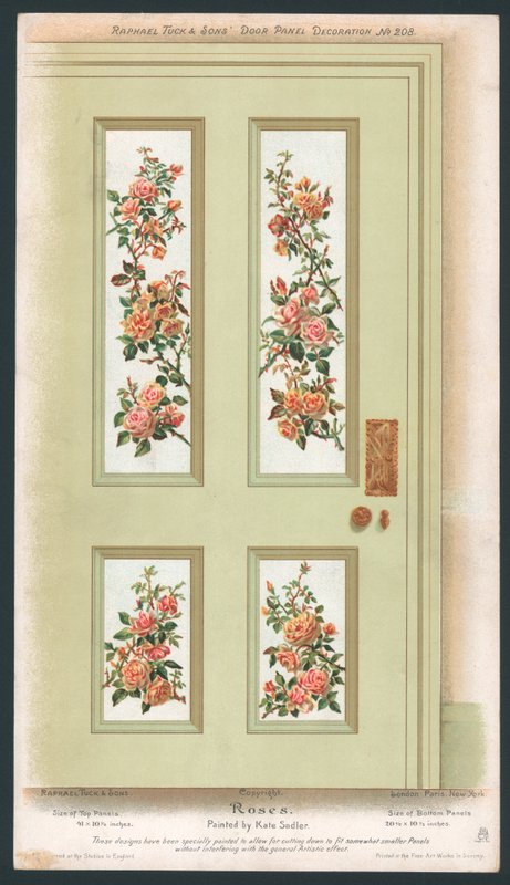 Decoración de panel de puerta de English School