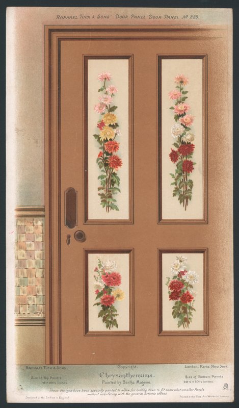 Decoración de panel de puerta de English School