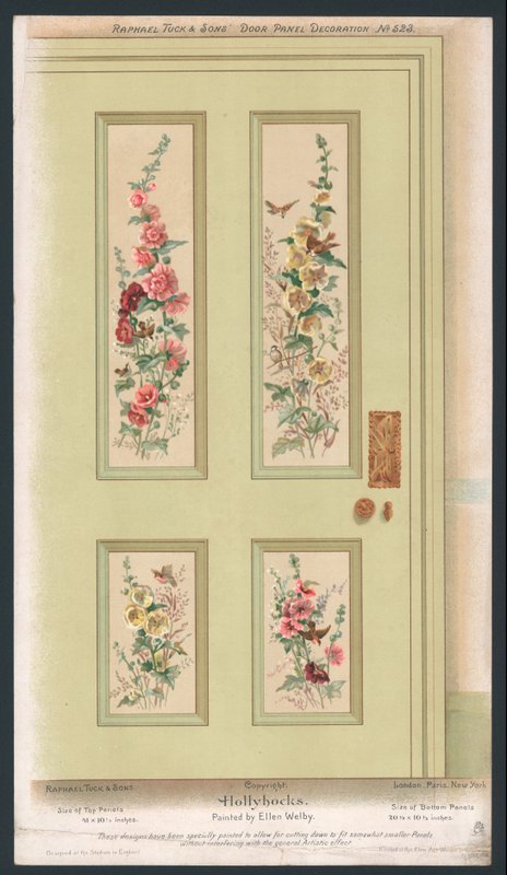 Decoración de panel de puerta de English School