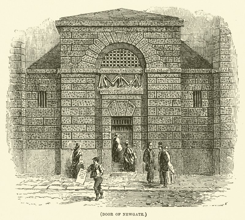Puerta de Newgate (grabado) de English School