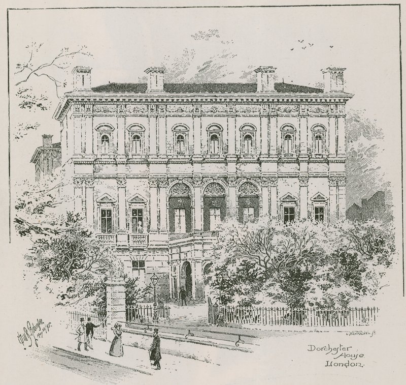 Casa Dorchester, Park Lane, Londres, la residencia de Shahzada Nasrullah Khan de English School