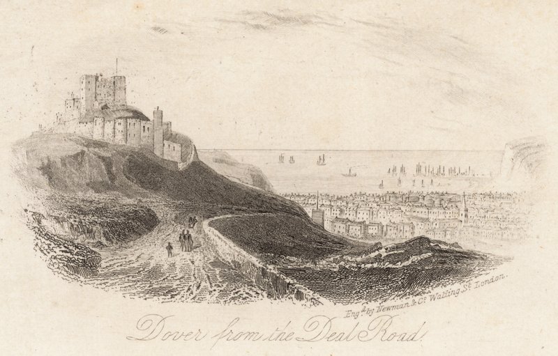 Dover desde la carretera de Deal de English School