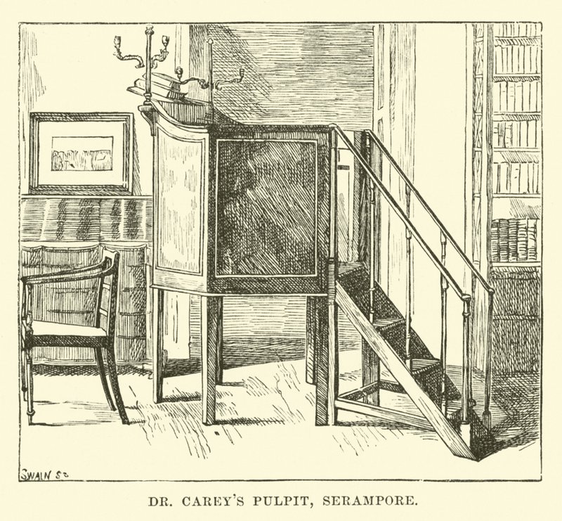 Púlpito del Dr Carey, Serampore de English School