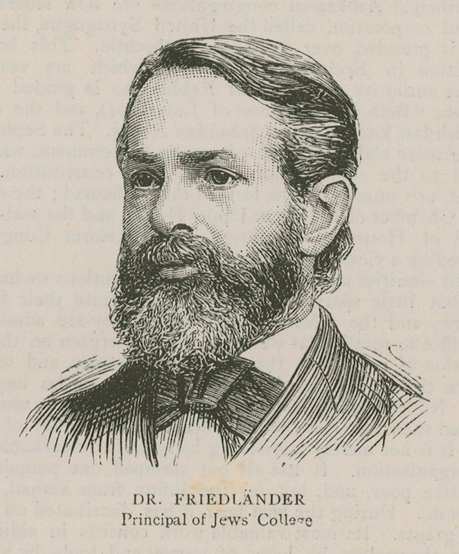 Dr. Friedlander, Director del Colegio Judío de English School
