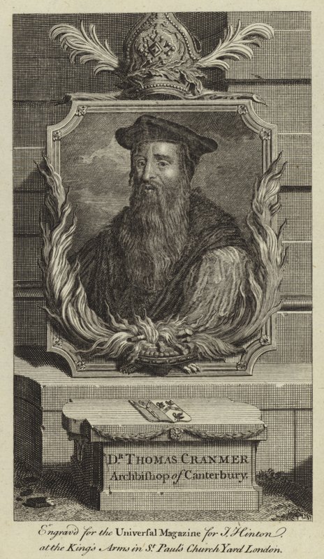 Dr. Thomas Cranmer, Arzobispo de Canterbury de English School