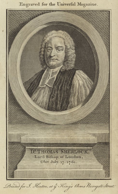Dr. Thomas Sherlock, Lord Obispo de Londres de English School