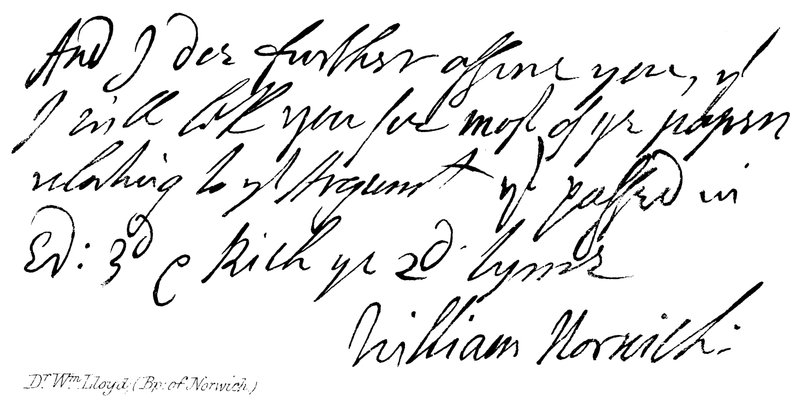 Dr. William Lloyd, (Obispo de Norwich) de English School