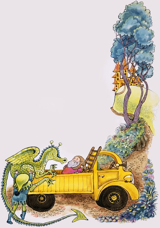Dragón en camión de English School