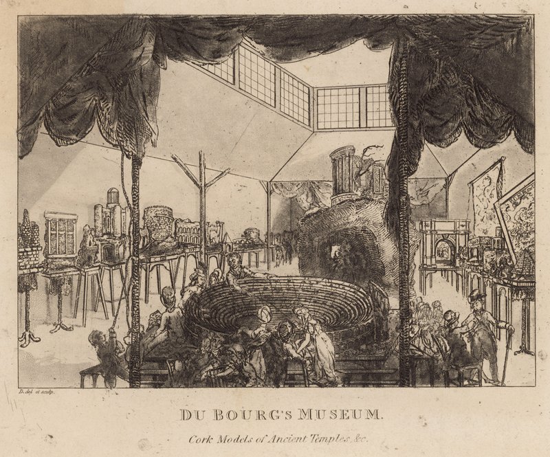 Museo Du Bougs, modelos de corcho de Templos Antiguos de English School