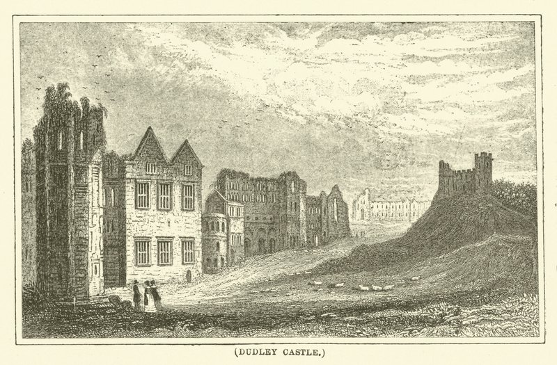 Castillo de Dudley (grabado) de English School
