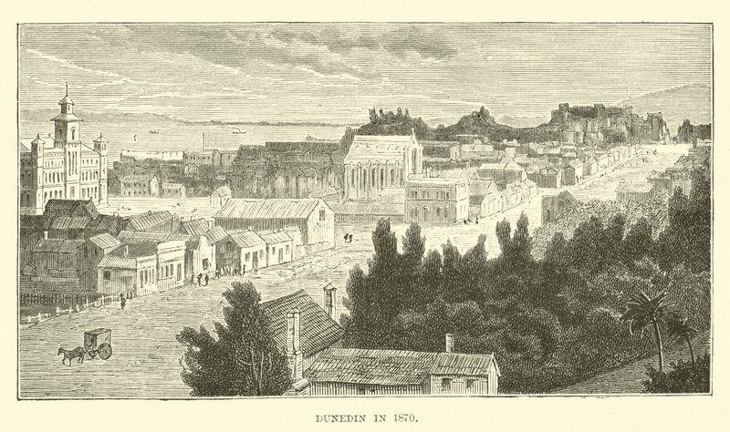 Dunedin en 1870 de English School