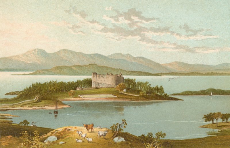 Castillo de Dunstaffnage y Loch Etive de English School