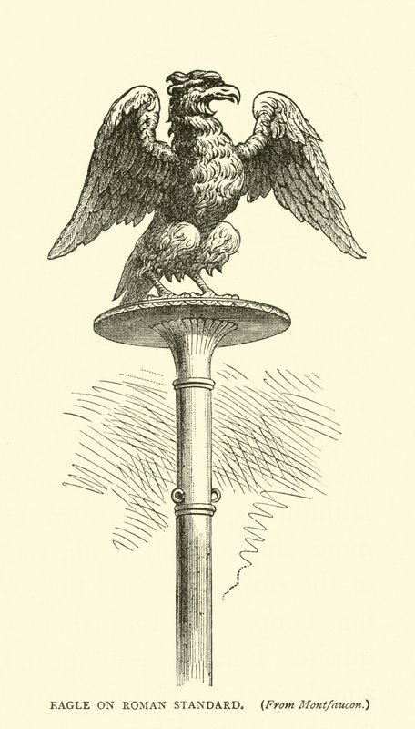 Águila en el Estandarte Romano de English School