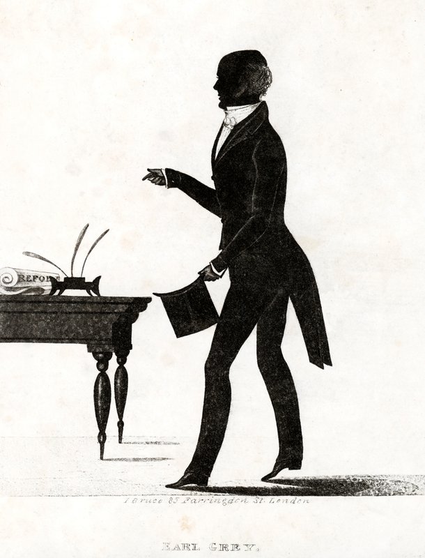 Earl Grey, político Whig británico y Primer Ministro que introdujo la Gran Ley de Reforma de 1832 de English School