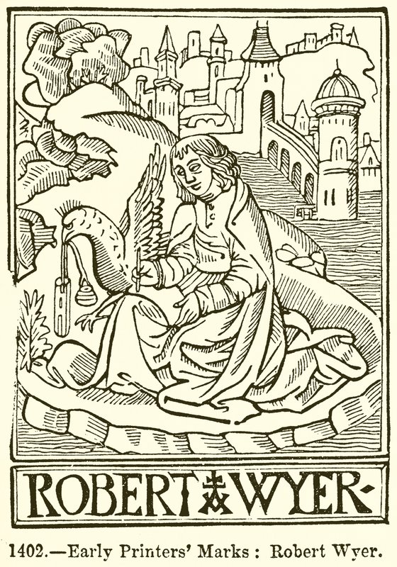 Marcas de Impresores Tempranos: Robert Wyer de English School