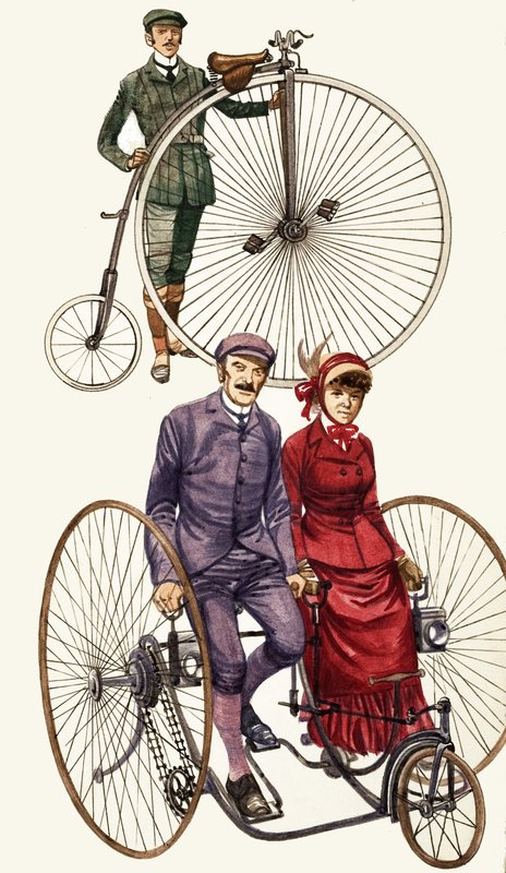 Montaje de bicicletas tempranas de English School