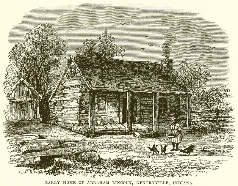 Primer hogar de Abraham Lincoln, Gentryville, Indiana de English School