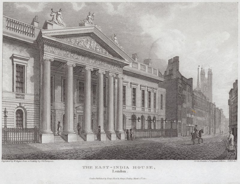 Casa de las Indias Orientales en Leadenhall Street de English School