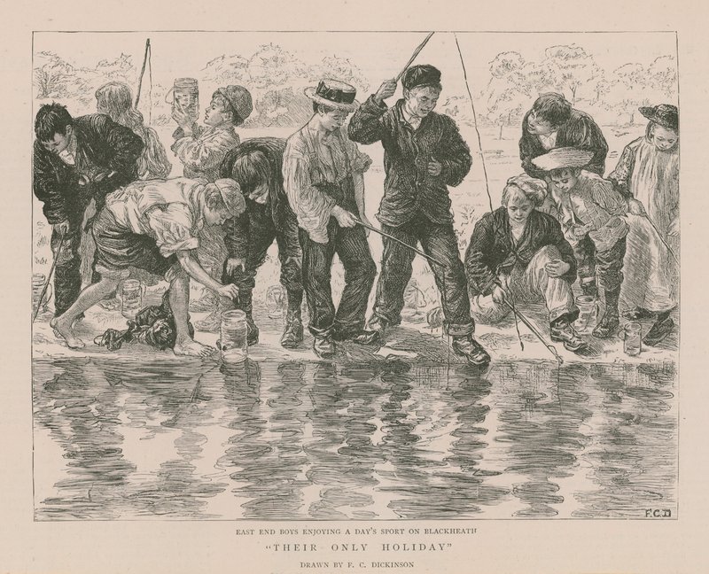 Chicos del este disfrutando de un día de deporte en Blackheath de English School