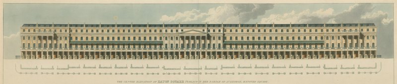 Eaton Square, Pimlico, en la Parroquia de St George, Hanover Square, Londres de English School