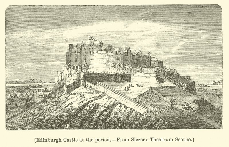 Castillo de Edimburgo en el período de English School