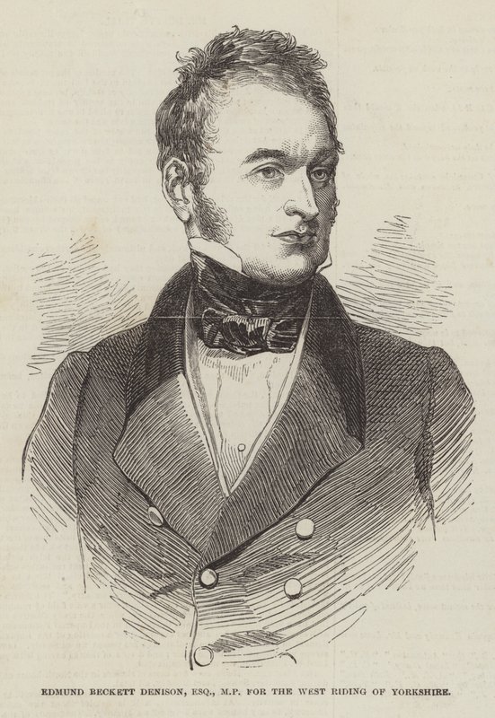 Edmund Beckett Denison, Esquire, MP, por el West Riding de Yorkshire de English School