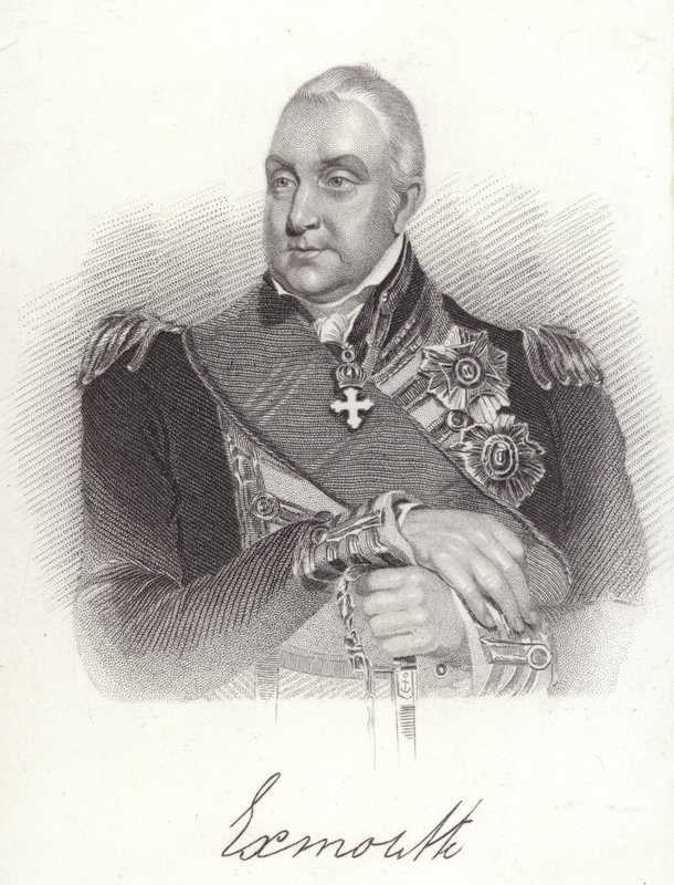 Edward Pellew, primer vizconde Exmouth, almirante británico de English School