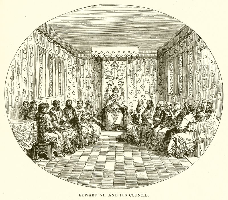 Eduardo VI y su consejo de English School