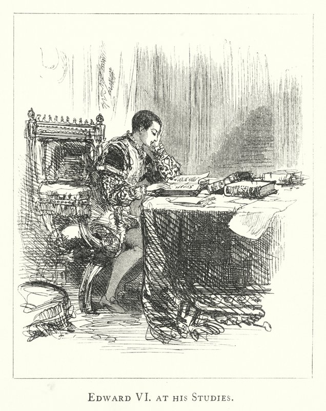 Eduardo VI en sus estudios de English School