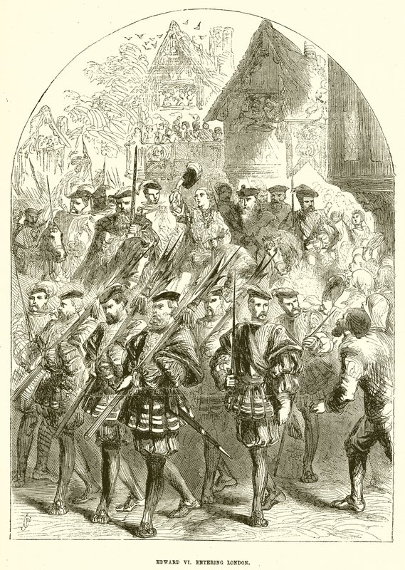 Eduardo VI entrando en Londres de English School