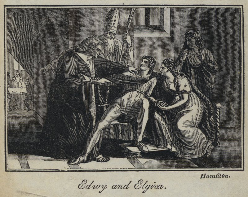 Edwy y Elgiva (grabado) de English School