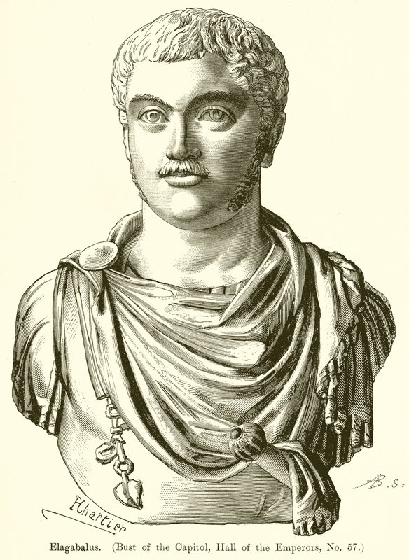 Elagábalo (Busto del Capitolio, Sala de los Emperadores, No. 57) de English School