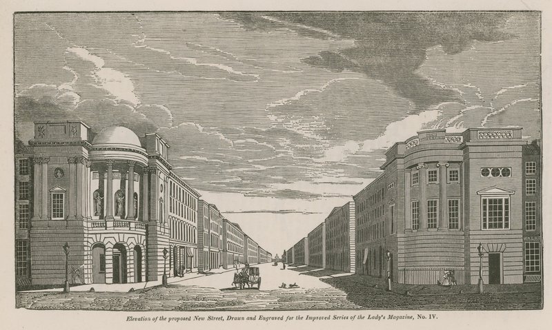 Elevación de la propuesta Nueva Calle de English School