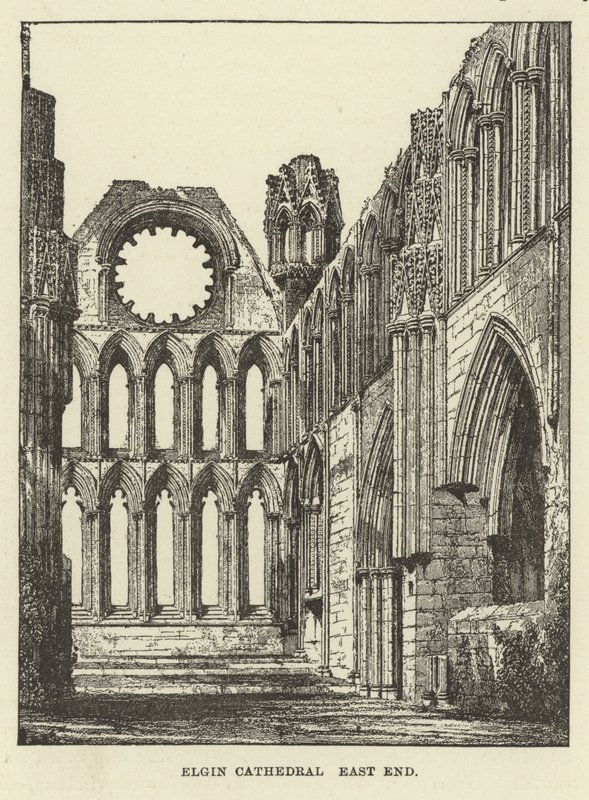 Catedral de Elgin, extremo este de English School
