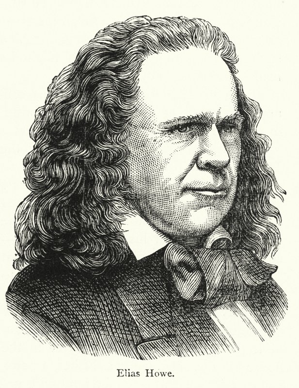 Elias Howe, inventor estadounidense de la máquina de coser de puntada de cadeneta de English School
