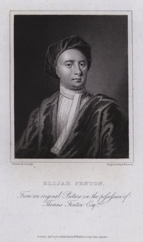 Elijah Fenton, poeta, biógrafo y traductor inglés de English School