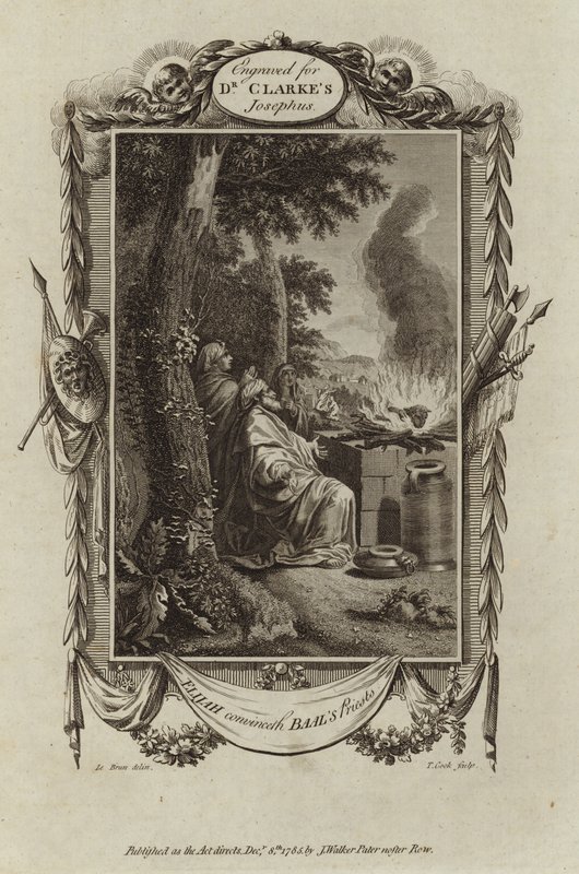 Elías convenciendo a los sacerdotes de Baal de English School