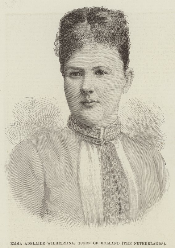 Emma Adelaide Wilhelmina, Reina de Holanda, Países Bajos de English School