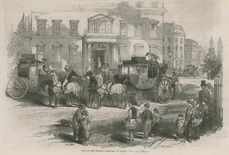 Fin de la temporada 1846 - rumbo a París de English School