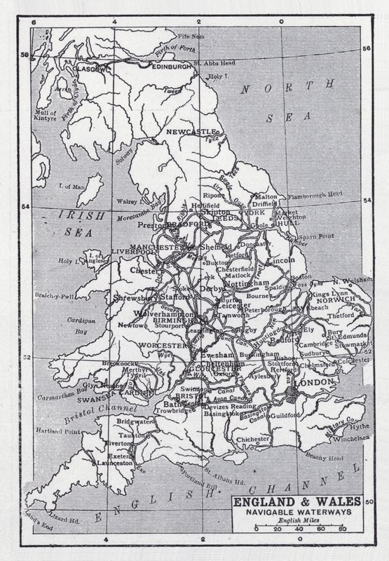 Inglaterra y Gales, vías navegables de English School