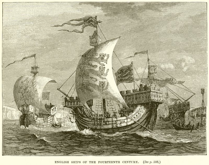 Barcos ingleses del siglo XIV de English School