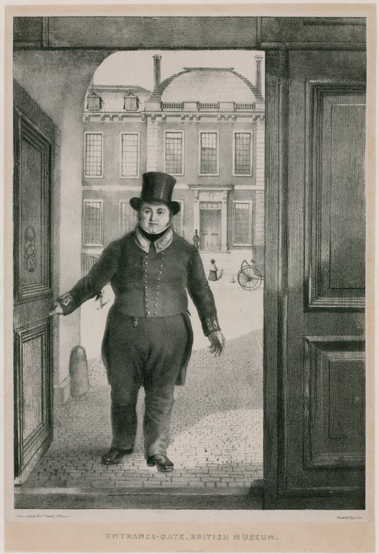Puerta de entrada, Museo Británico de English School