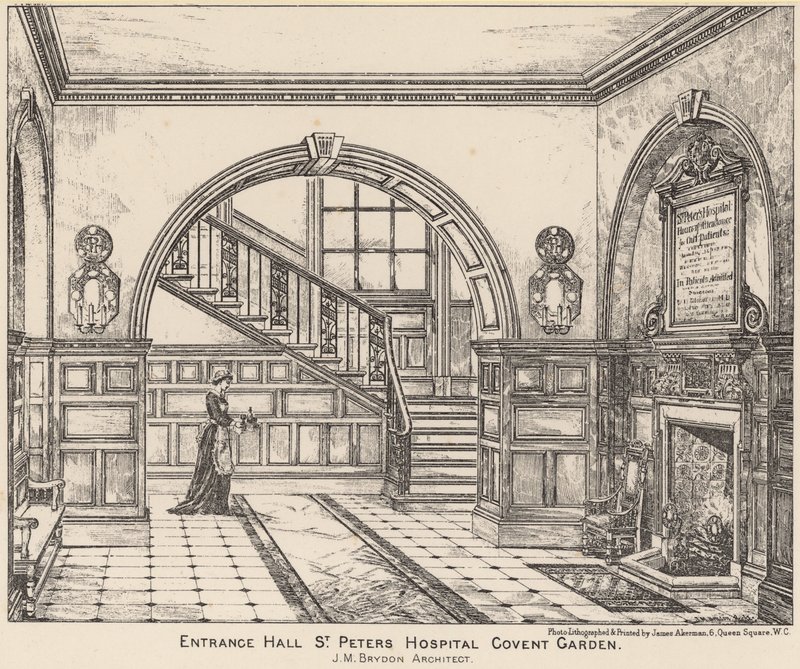 Vestíbulo de entrada al Hospital de San Pedro, Covent Garden de English School