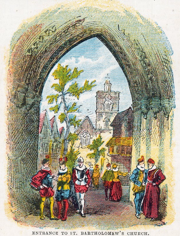 Entrada a la iglesia de San Bartolomé de English School