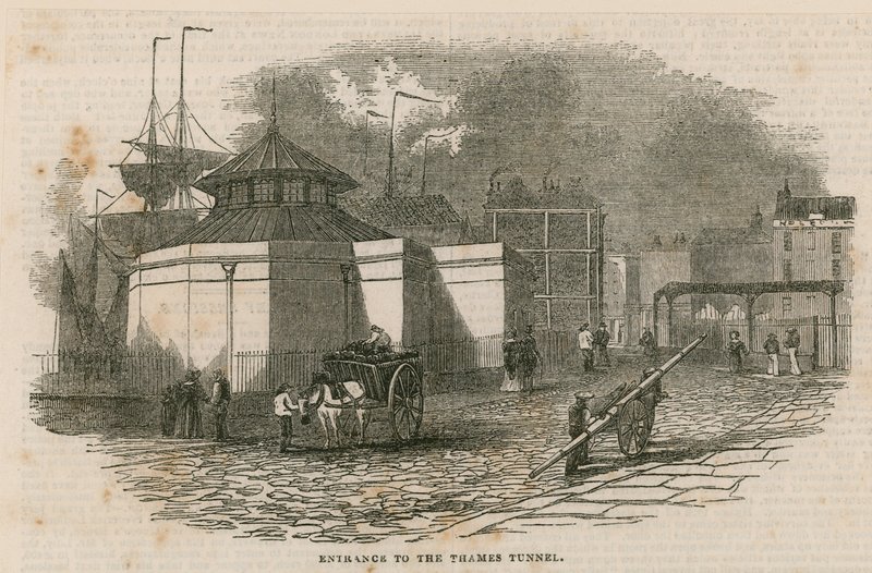 Entrada al túnel del Támesis de English School