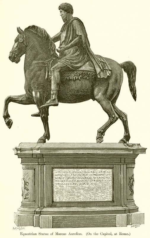 Estatua Ecuestre de Marco Aurelio. (En el Capitolio, en Roma) de English School