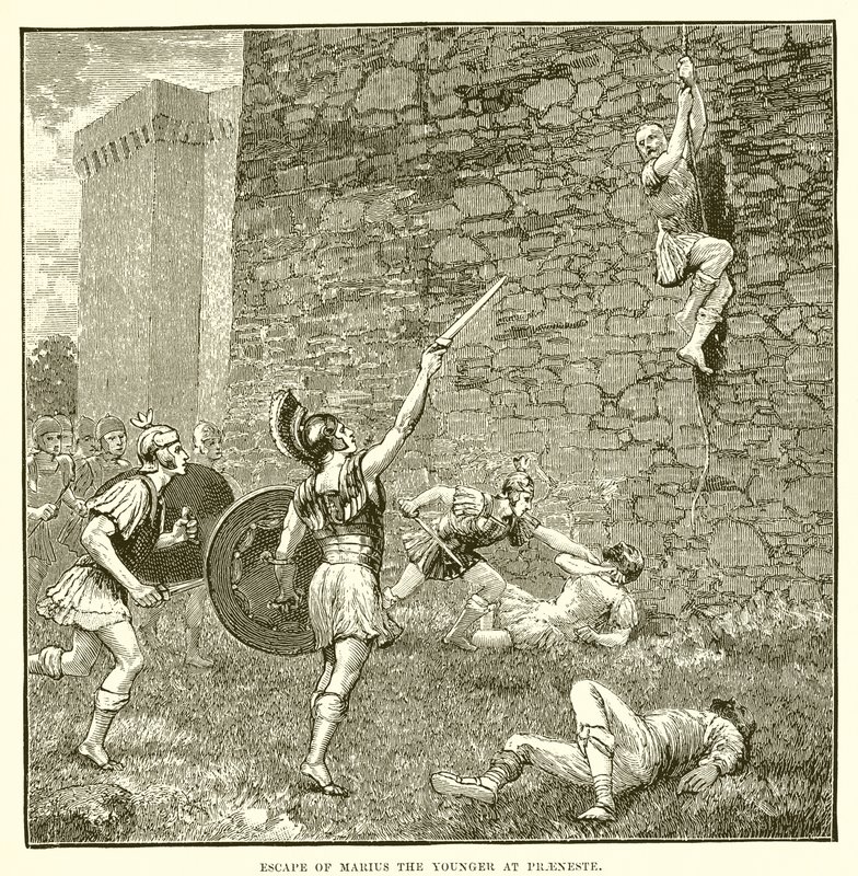 Escape de Mario el Joven en Preneste de English School