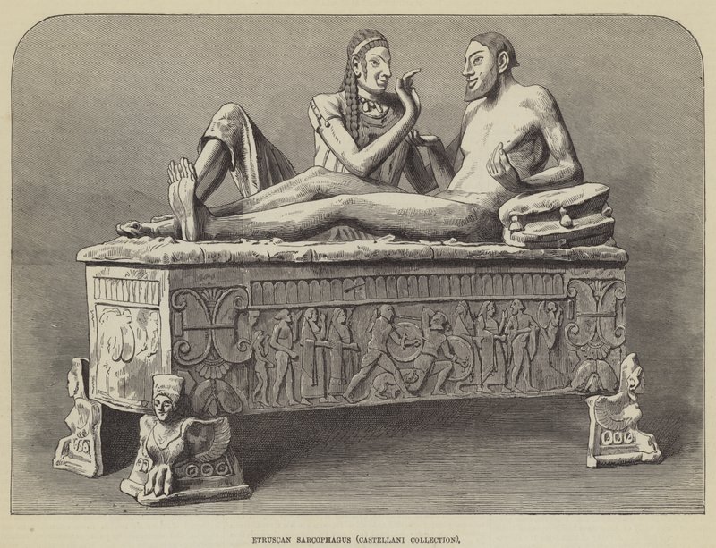 Sarcófago etrusco, colección Castellani de English School